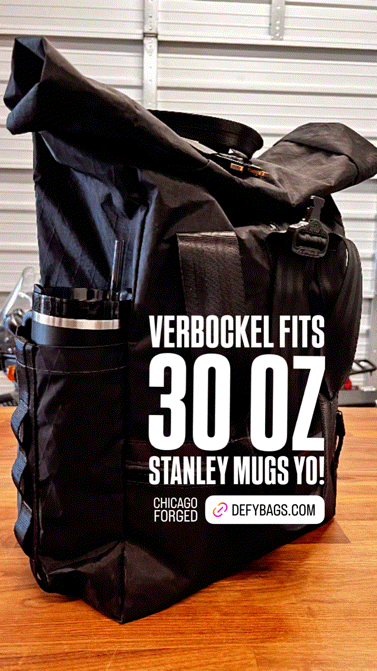 VerBockel Roll Top Backpack 2.0 'Un-Zipped' / Black TexWax™ Canvas
