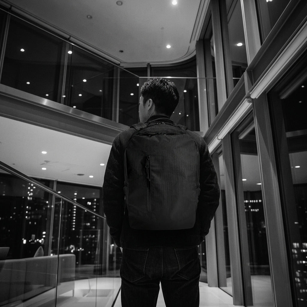 Bucktown / INVERTED Black Dyneema® x TexWax™ Buffalo Plaid Wax Canvas / with Trolley Strap / Limited