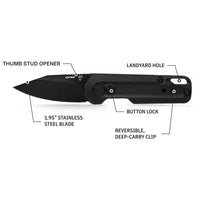 DEFY x OTR Black Mini Pocket Knife