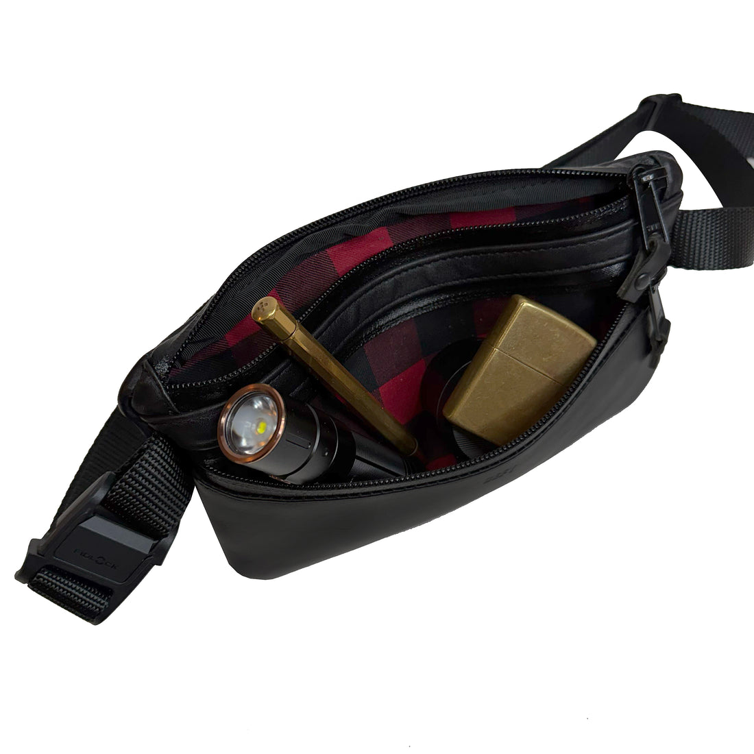 Nefarious Horween Essex Rookery Leather x TexWax™ Buffalo Plaid Wax Canvas / Ships in 4-6 Weeks