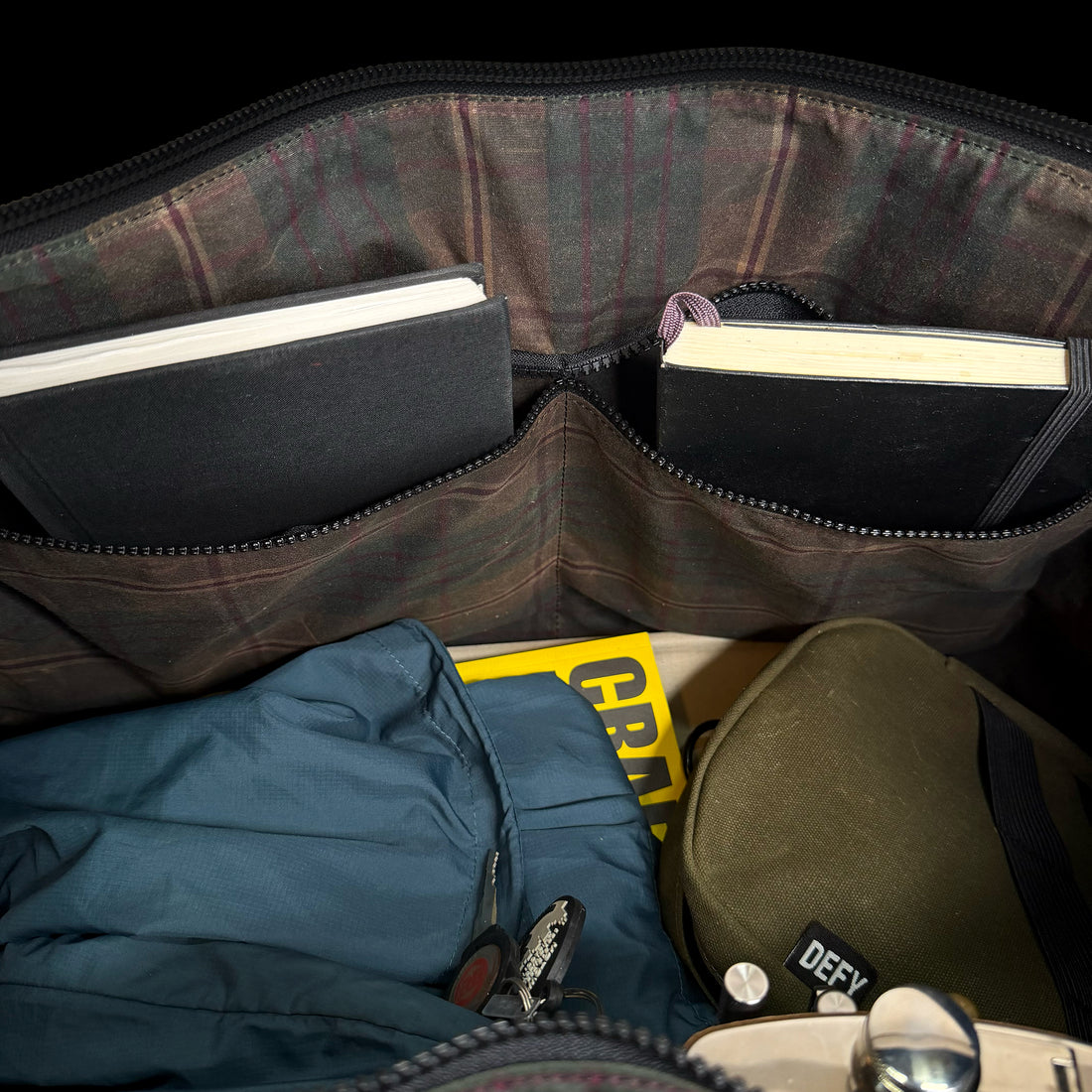 The Rover Backpack / Olive Drab TexWax™ x TexWax™ Autumn Plaid Wax Canvas / Limited