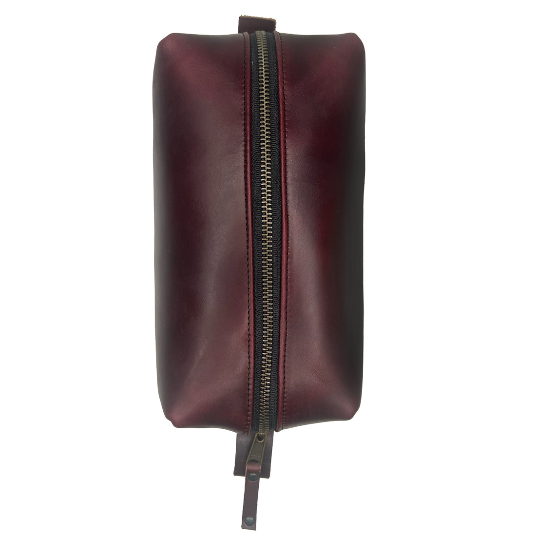 Dopp Kit / Horween Oxblood Chromexel® Leather x  Japanese Train Conductor Denim / Last 1