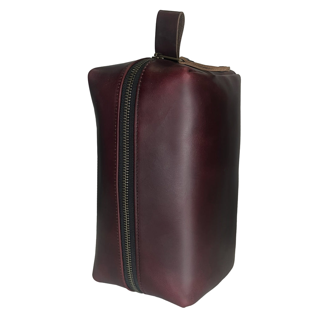 Dopp Kit / Horween Oxblood Chromexel® Leather x  Japanese Train Conductor Denim / Last 1