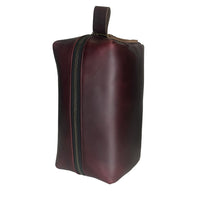 Dopp Kit / Horween Oxblood Chromexel® Leather x  Japanese Train Conductor Denim / Last 1