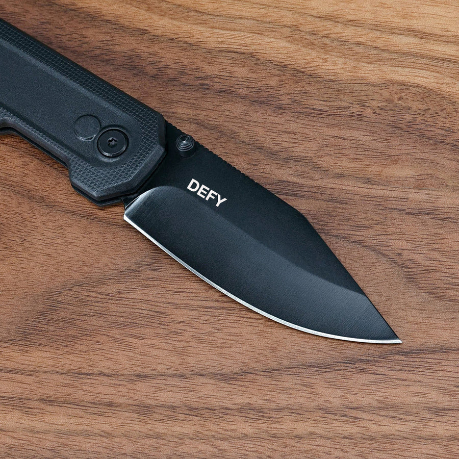 DEFY x OTR Black Pocket Knife / Ships in 1 Week