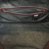 R&R Horween Oxblood Chromexcel® Leather x 6-oz. Japanese Denim Weekender / Ships in 5-6 Weeks