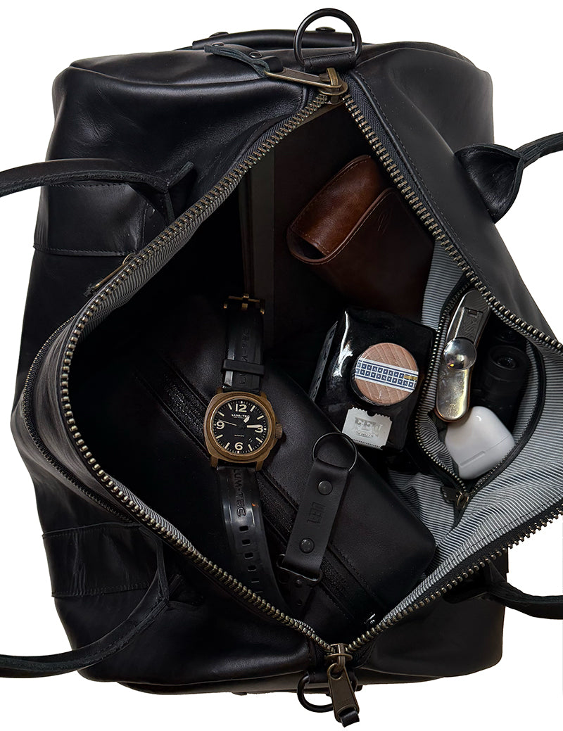 The Ultimate Overnighter / Horween Rookery Leather Exterior x Japanese Lining Bundle / Couple Remain