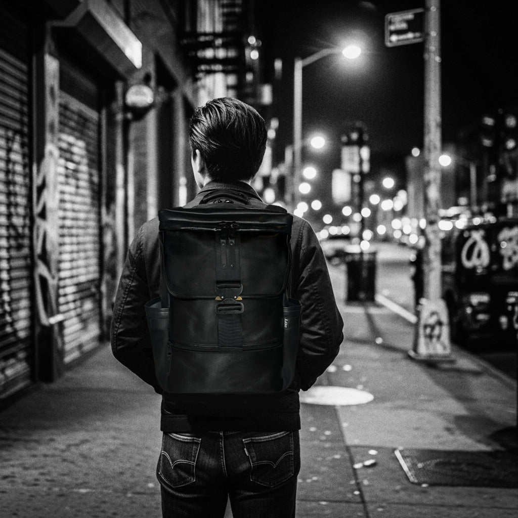 Menace Backpack 2.0 / Full Horween Essex Rookery Leather x TexWax™ Buffalo Plaid Wax Canvas Bundle / Limited