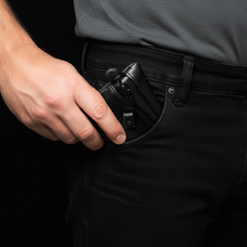 Project Horween Essex Rookery Leather x TexWax™ Buffalo Plaid Wax Canvas 3 Pouch Bundle / Ships in 1 Week