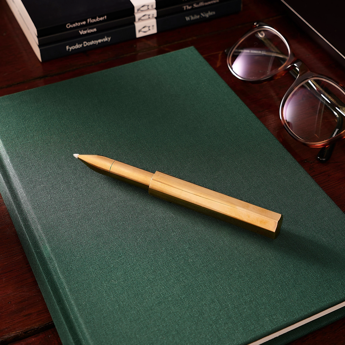 The Wren Brass Pen / Bundle with Tom's Ink / Milled in the UK