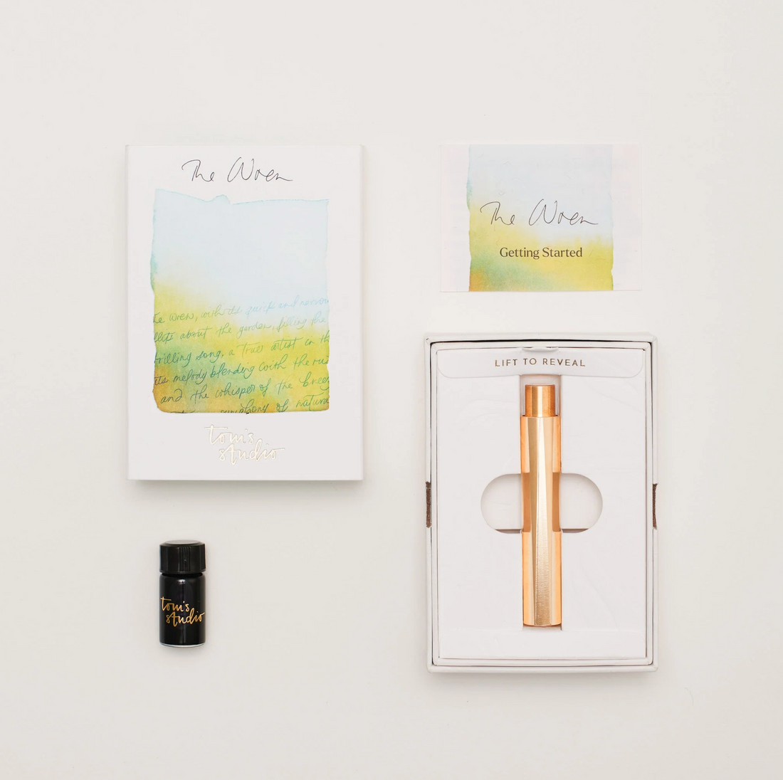 The Wren Brass Pen / Bundle with Tom's Ink / Milled in the UK