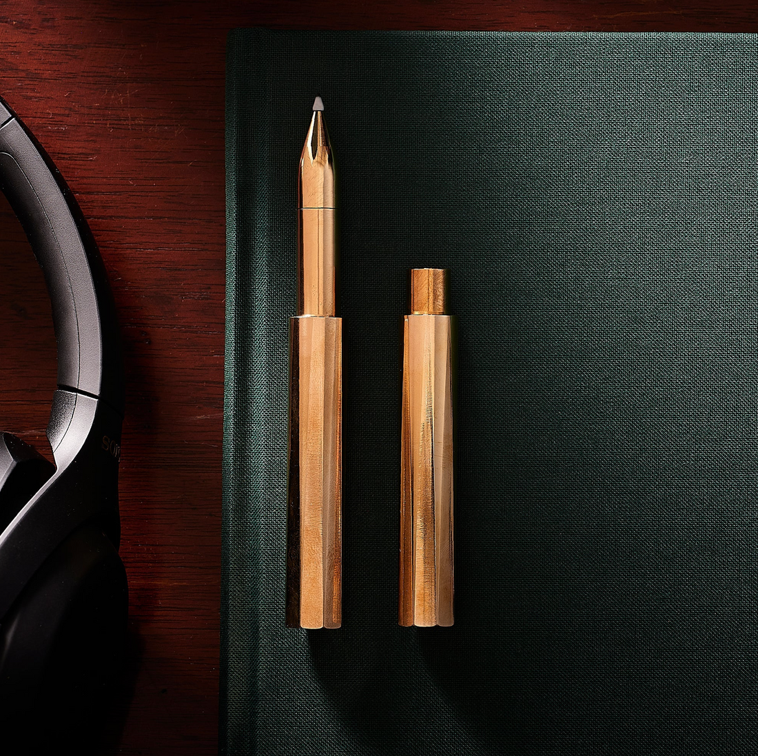 The Wren Brass Pen / Bundle with Tom's Ink / Milled in the UK