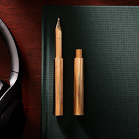 The Wren Brass Pen / Bundle with Tom's Ink / Milled in the UK