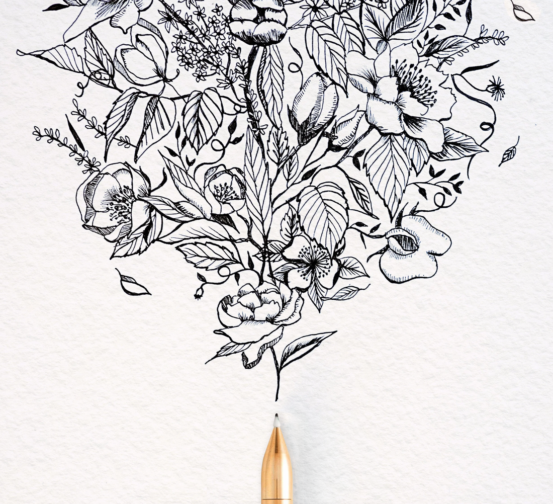 The Wren Brass Pen / Bundle with Tom's Ink / Milled in the UK
