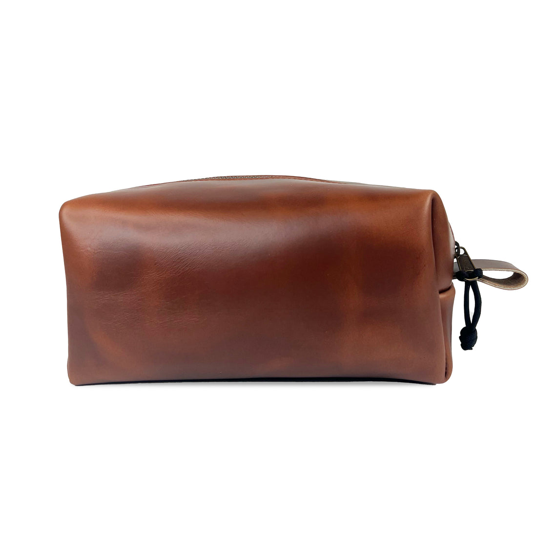 Dopp Kit / Horween Whiskey Cavalier Leather x Autumn Plaid Wax Canvas / Ships in 4-6 Weeks