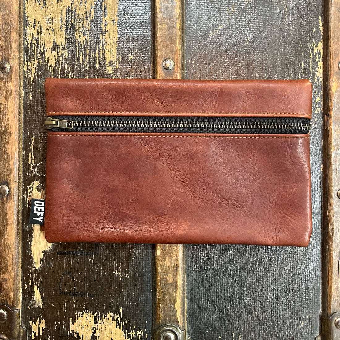 FF - Large Horween Cognac Leather Gear Pouch / 1 of 1