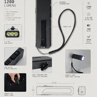 OTR Led Magnetic Flashlight / Ships in 10 Days