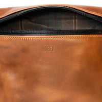 Ships in 2-4 Weeks: Project Horween Whiskey Cavalier Leather x TexWax™ Autumn Plaid Wax Canvas 3 Pouch Bundle