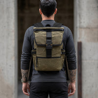 Menace Backpack 2.0 / Olive Drab TexWax™ x TexWax™ Buffalo Plaid Wax Canvas / Ships in 6-10 Weeks