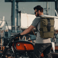 Menace Backpack 2.0 / Olive Drab TexWax™ x TexWax™ Buffalo Plaid Wax Canvas / Ships in 6-10 Weeks