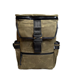 Menace Backpack 2.0 / Olive Drab TexWax™ x TexWax™ Buffalo Plaid Wax Canvas / Ships in 6-10 Weeks