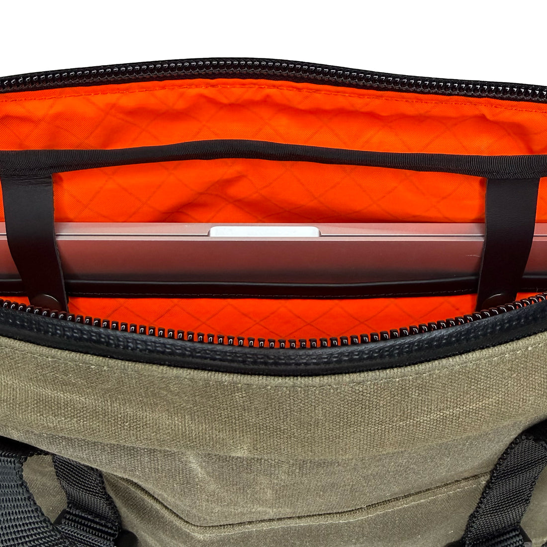 Defender Briefcase Olive Drab TexWax™ x ECOPAK™ EPX Blaze Orange / Limited Edition