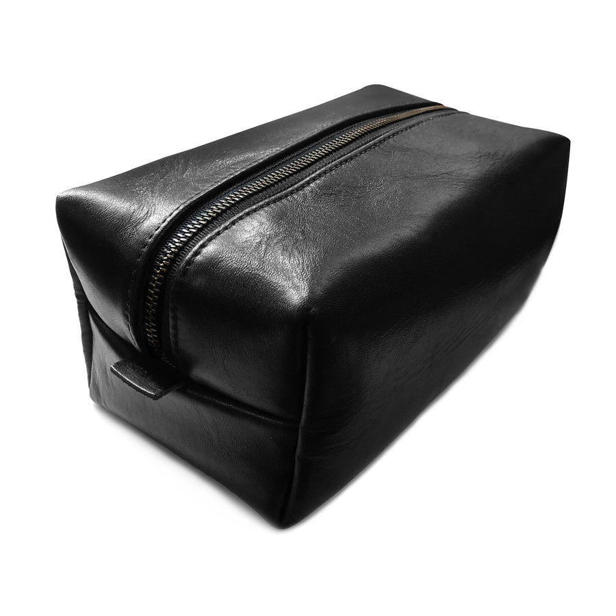 Dopp Kit / Horween Essex Rookery Leather x Buffalo Plaid Wax Canvas