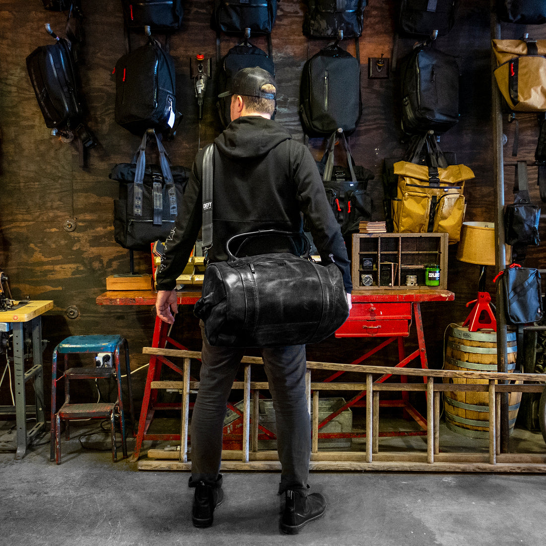 The Ultimate Overnighter / Horween Rookery Leather Exterior x Japanese Lining Bundle / Couple Remain