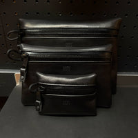 Project Horween Essex Rookery Leather x TexWax™ Buffalo Plaid Wax Canvas 3 Pouch Bundle / Ships in 1 Week