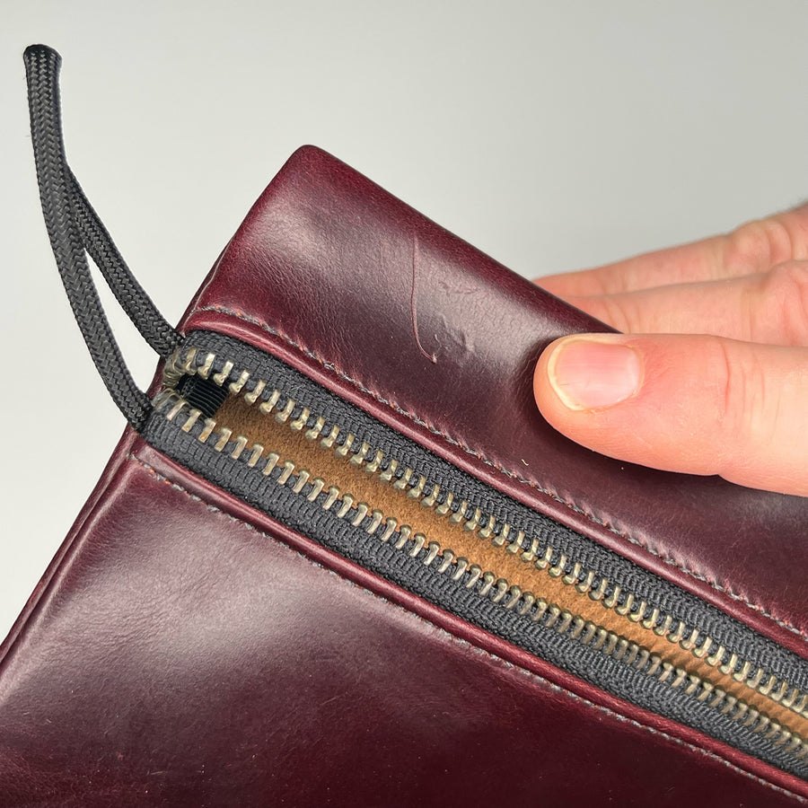 FF - Scratch Upper Left / Large Gear Pouch Horween Oxblood Chromexel® Leather / 1 of 1