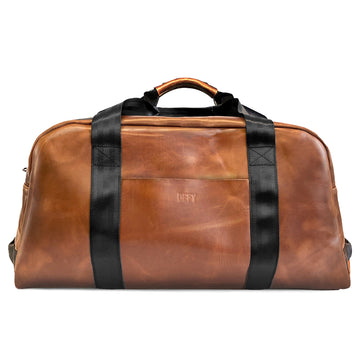 Bundle: R&R Weekender Horween Whiskey Cavalier Leather x TexWax™ Buffalo Plaid Wax Canvas / 1 Left