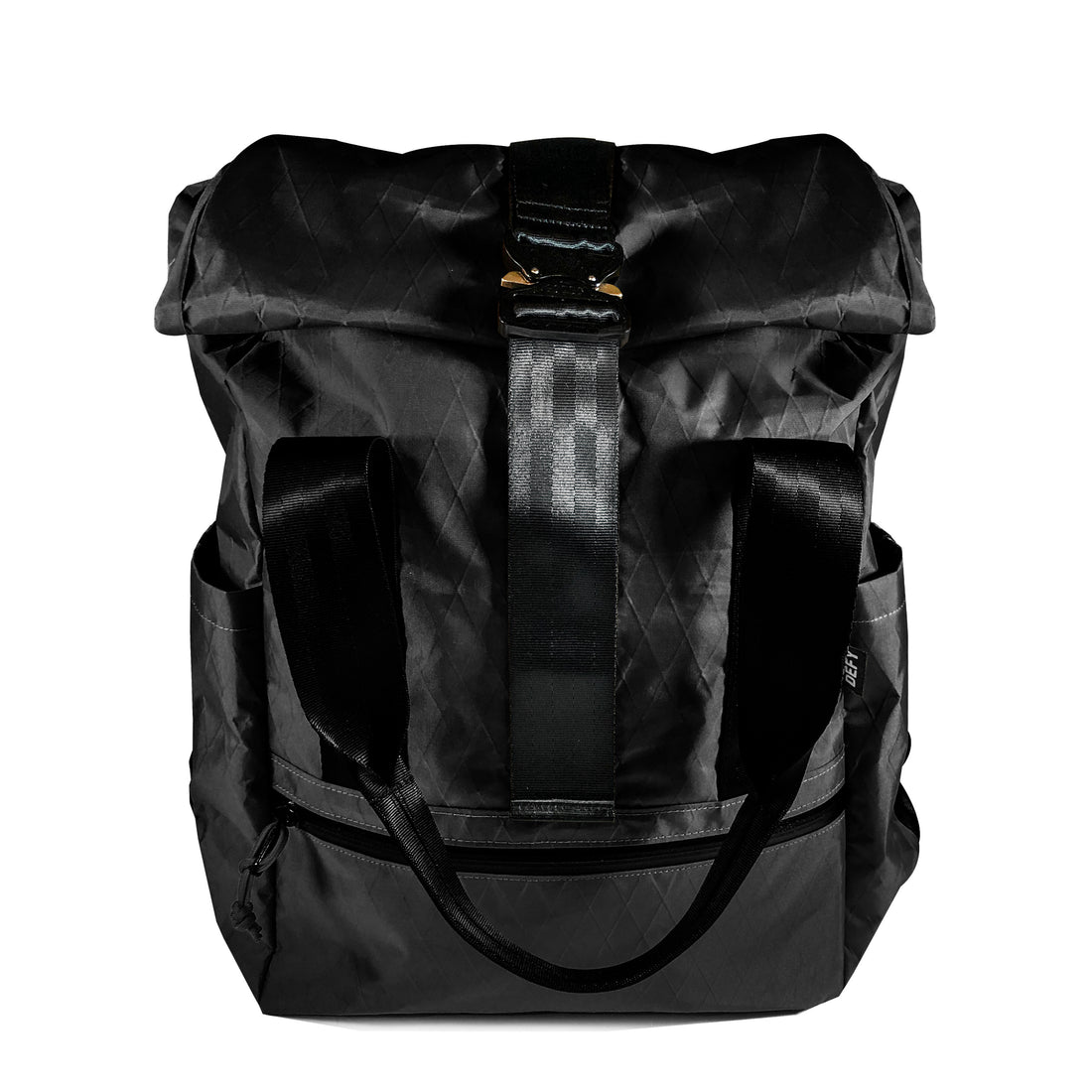 VerBockel Roll Top Backpack 2.0 'Un-Zipped' | X-Pac™ | Black – DEFY