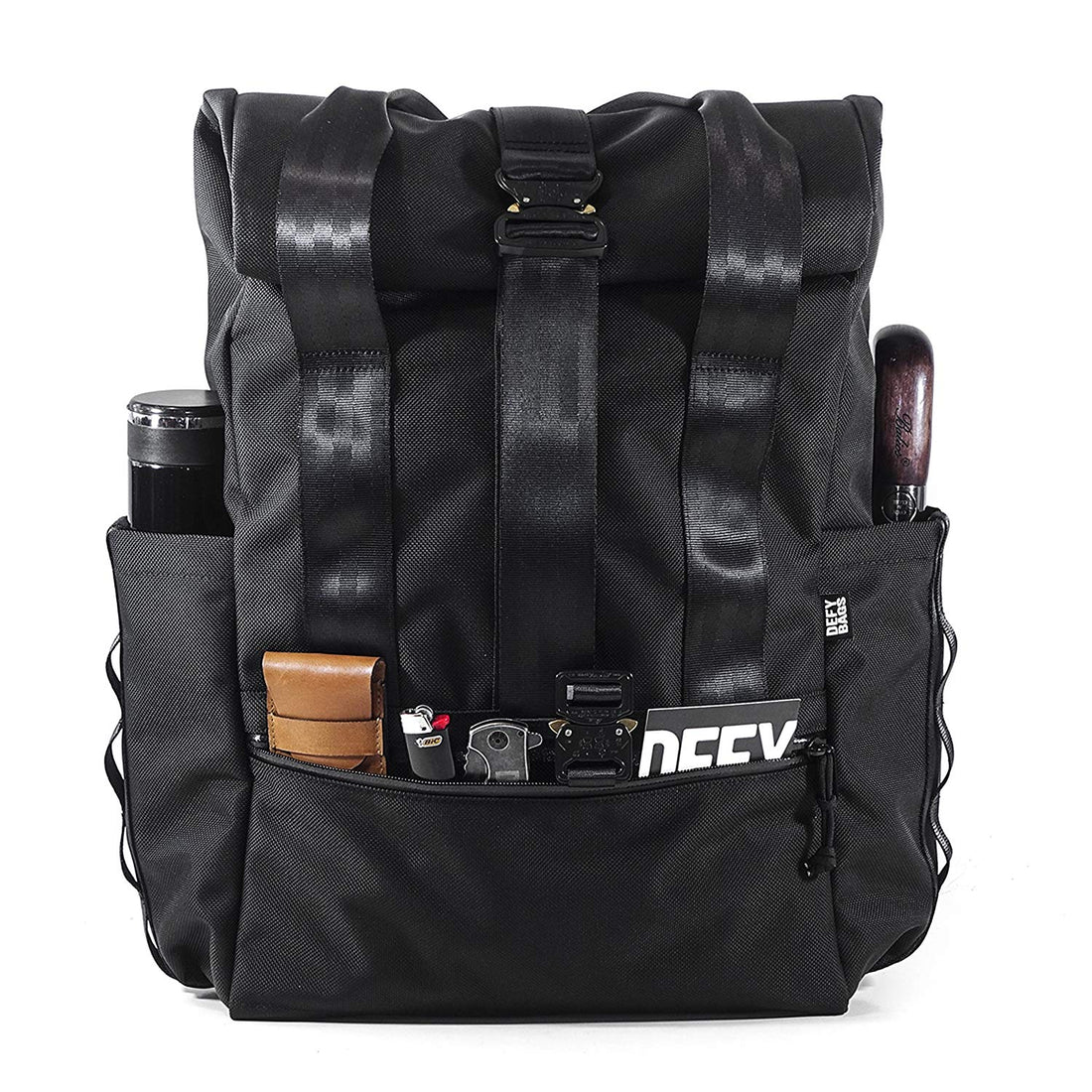 VerBockel Roll Top Backpack 2.0 'Un-Zipped' | Ballistic Nylon – DEFY