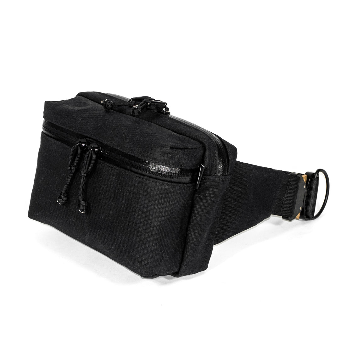 The Parker Fanny Pack 2.0 | Black TexWax™ Waxed Canvas – DEFY