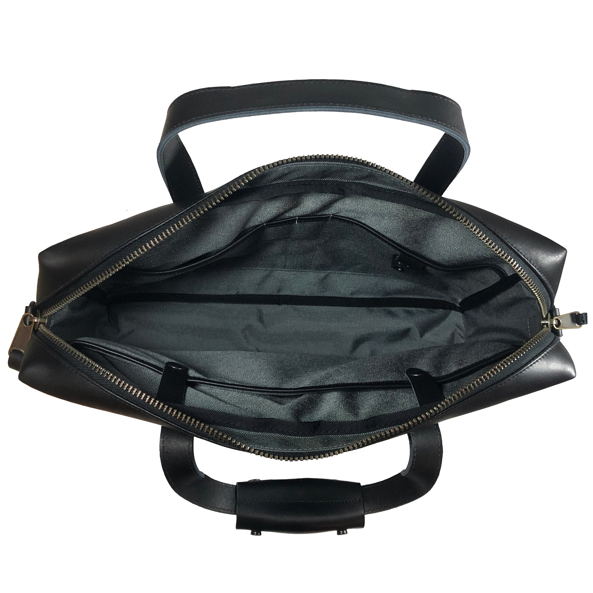 Defender Briefcase | Horween Black Austin Calf Leather Strap Edition – DEFY