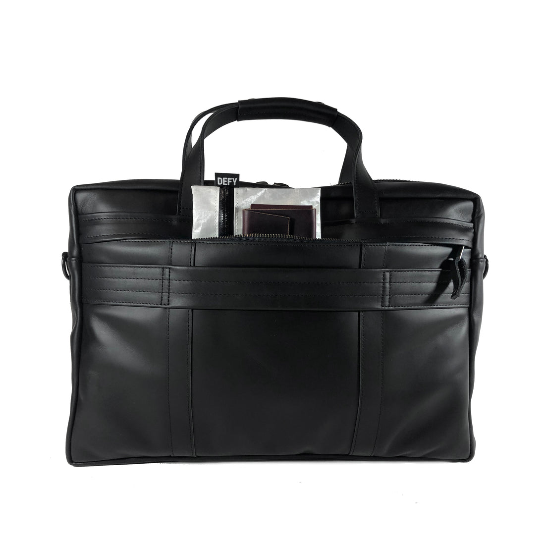 Defender Briefcase | Horween Black Austin Calf Leather Strap