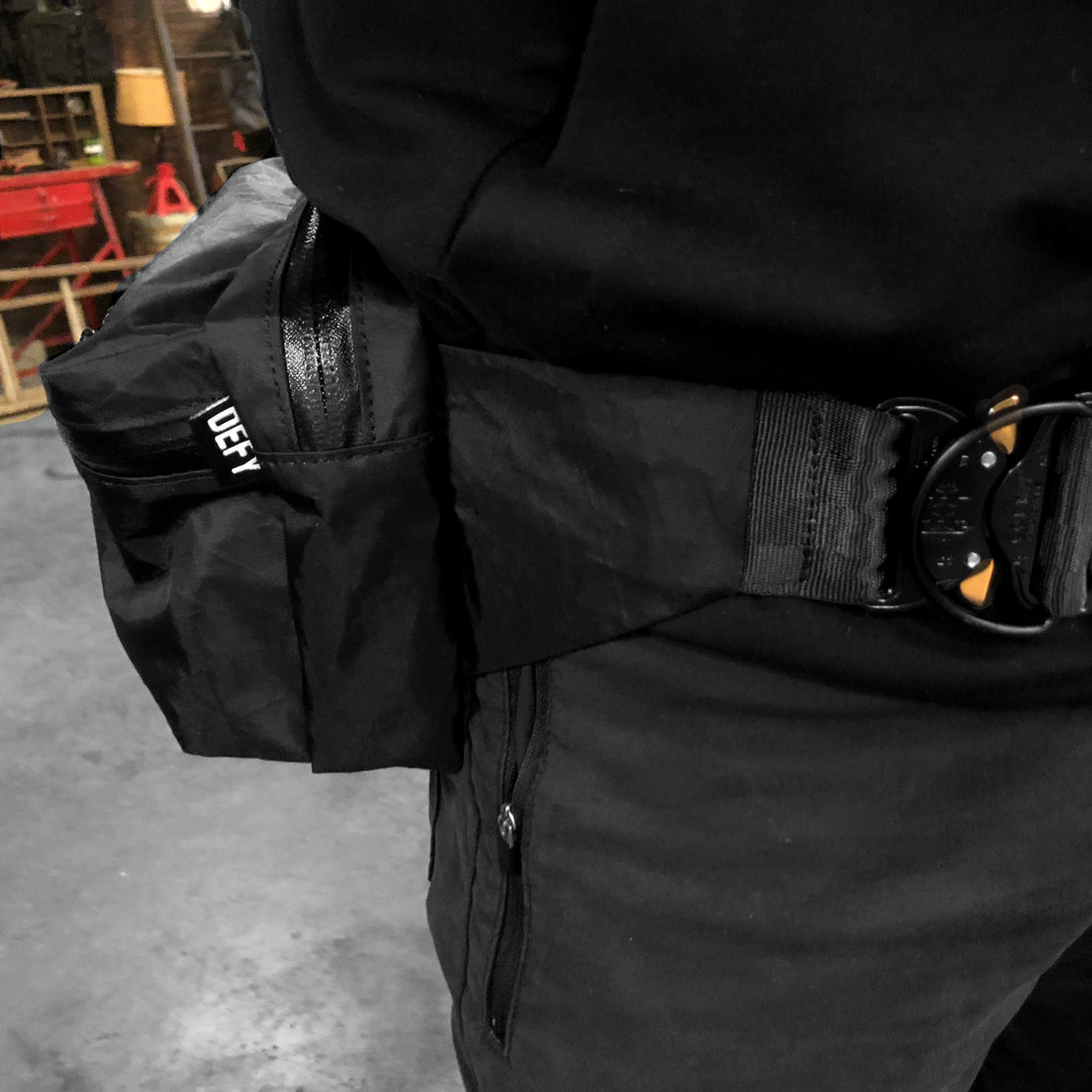 The Parker Fanny Pack 2.0  Black Ballistic Nylon – DEFY