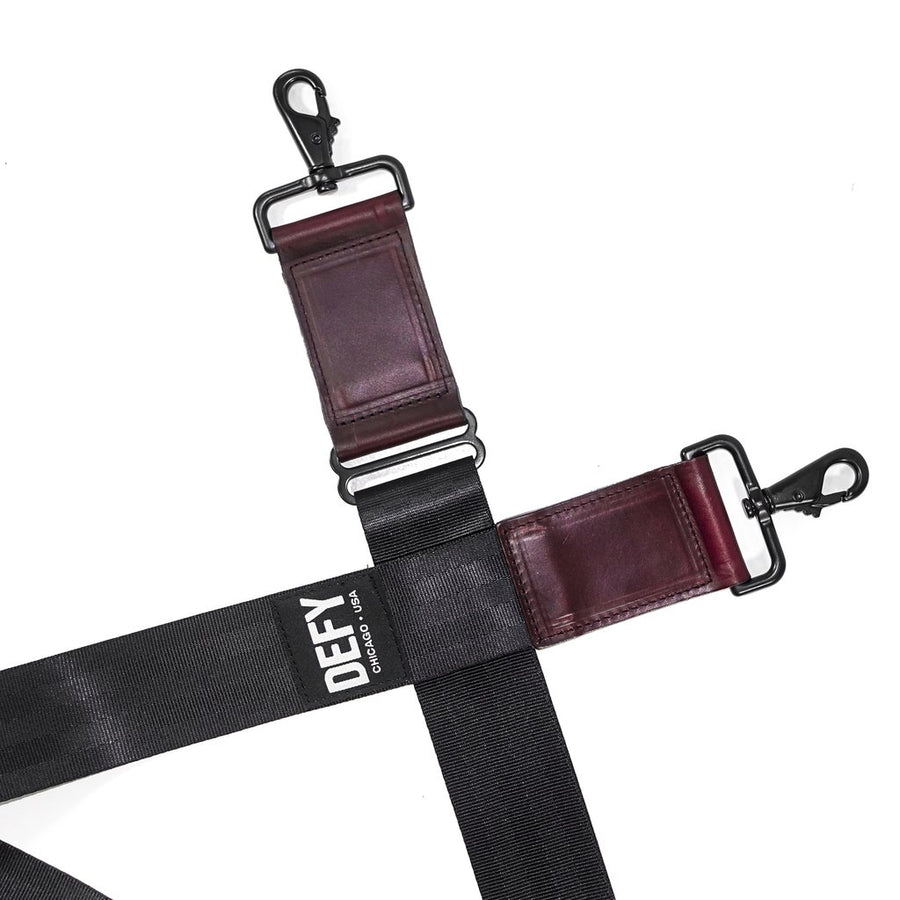 Defender Briefcase / Horween Oxblood Chromexel® Leather Strap Edition x Buffalo Plaid TexWax™ Canvas / Bundle / Low Stock