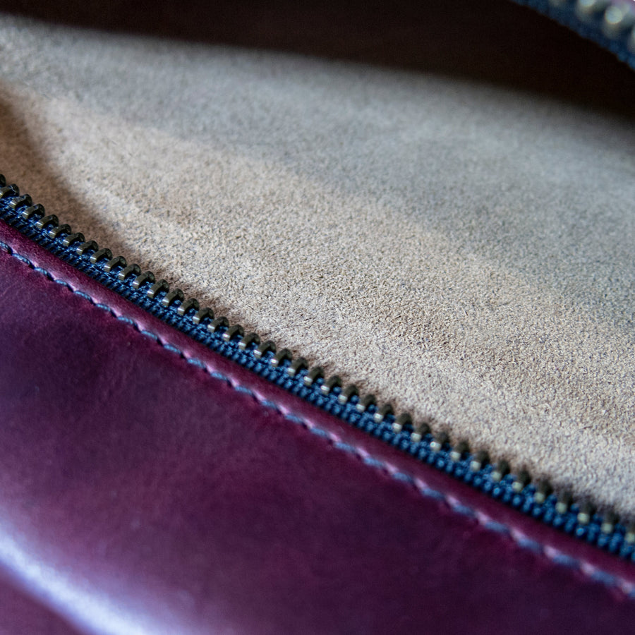 Large Gear Pouch | Tumbled Horween Oxblood Chromexel® Leather
