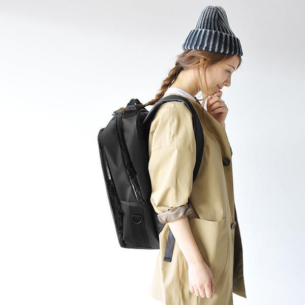 Bucktown Backpack / Black Semi Truck Tarpaulin Limited Vintage Run / Last 1