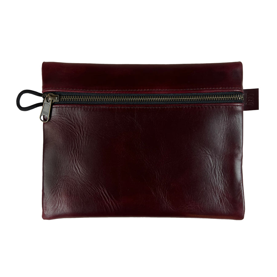 Large Gear Pouch | Tumbled Horween Oxblood Chromexel® Leather