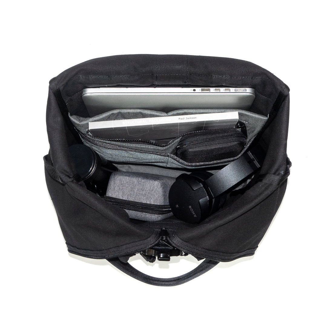 VerBockel Roll Top Backpack 2.0 'Un-Zipped', X-Pac™