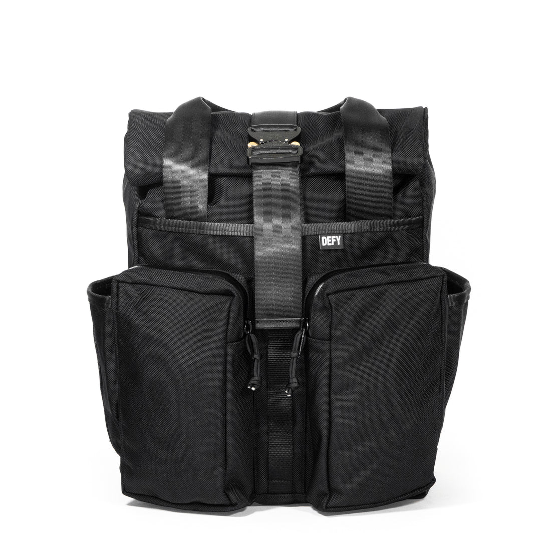 VerBockel 'Day Pack' Roll Top Backpack 2.0 Black Ballistic – DEFY