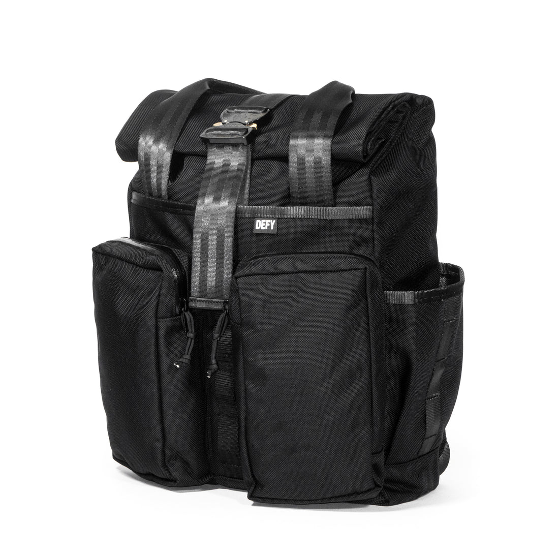 VerBockel 'Day Pack' Roll Top Backpack 2.0 | Black Ballistic Nylon