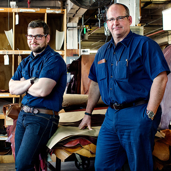 Dopp Kit / Horween Essex Rookery Leather x Buffalo Plaid Wax Canvas