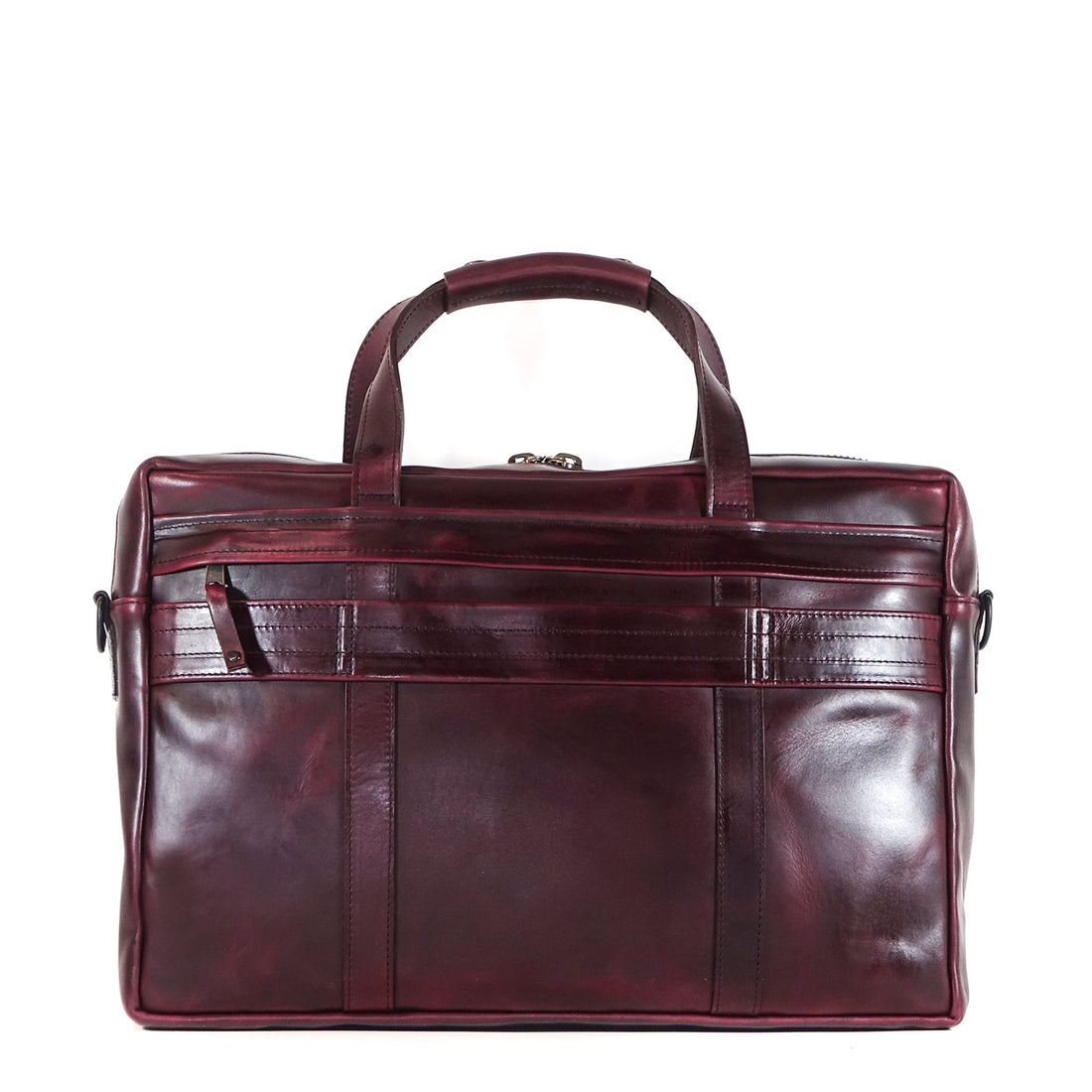 Defender Briefcase / Horween Oxblood Chromexel® Leather Strap Edition x Buffalo Plaid TexWax™ Canvas / Bundle / Low Stock