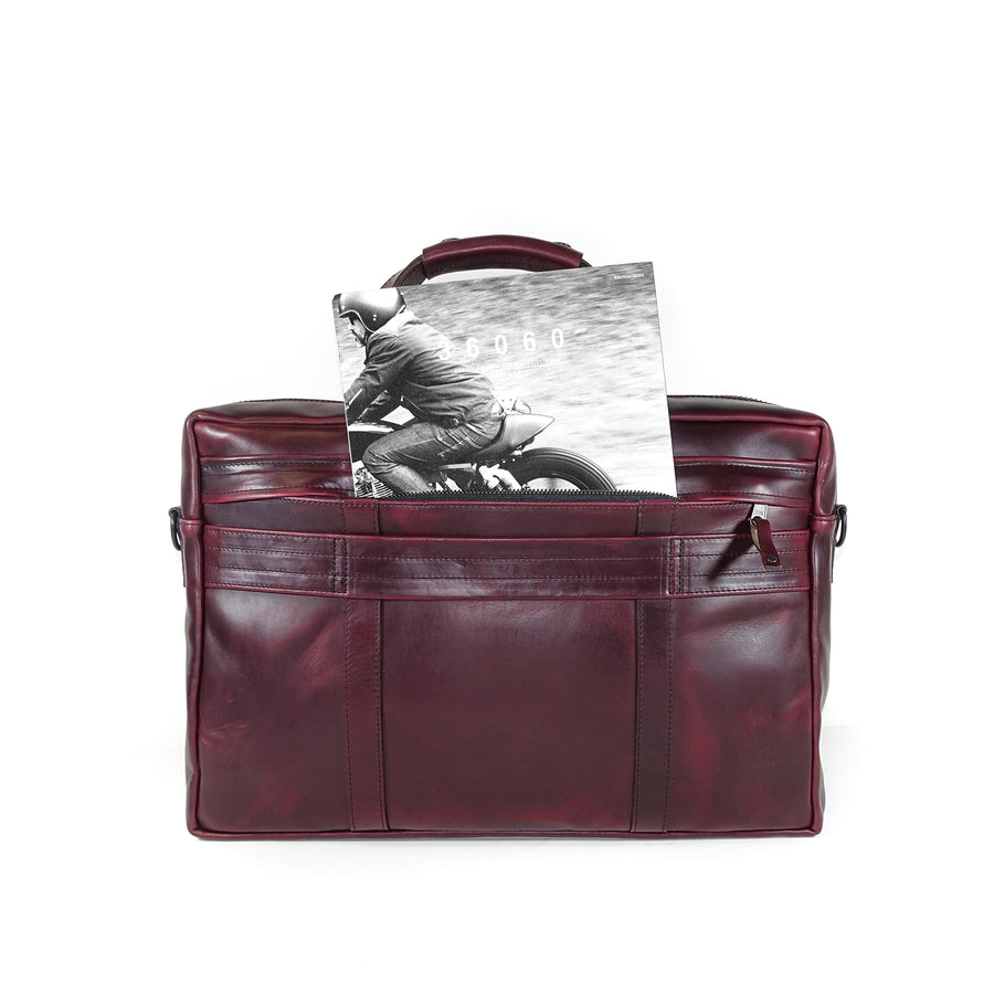 Defender Briefcase / Horween Oxblood Chromexel® Leather Strap Edition x Buffalo Plaid TexWax™ Canvas / Bundle / Low Stock