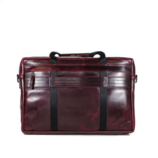 Defender Briefcase | Horween OxBlood Leather – DEFY