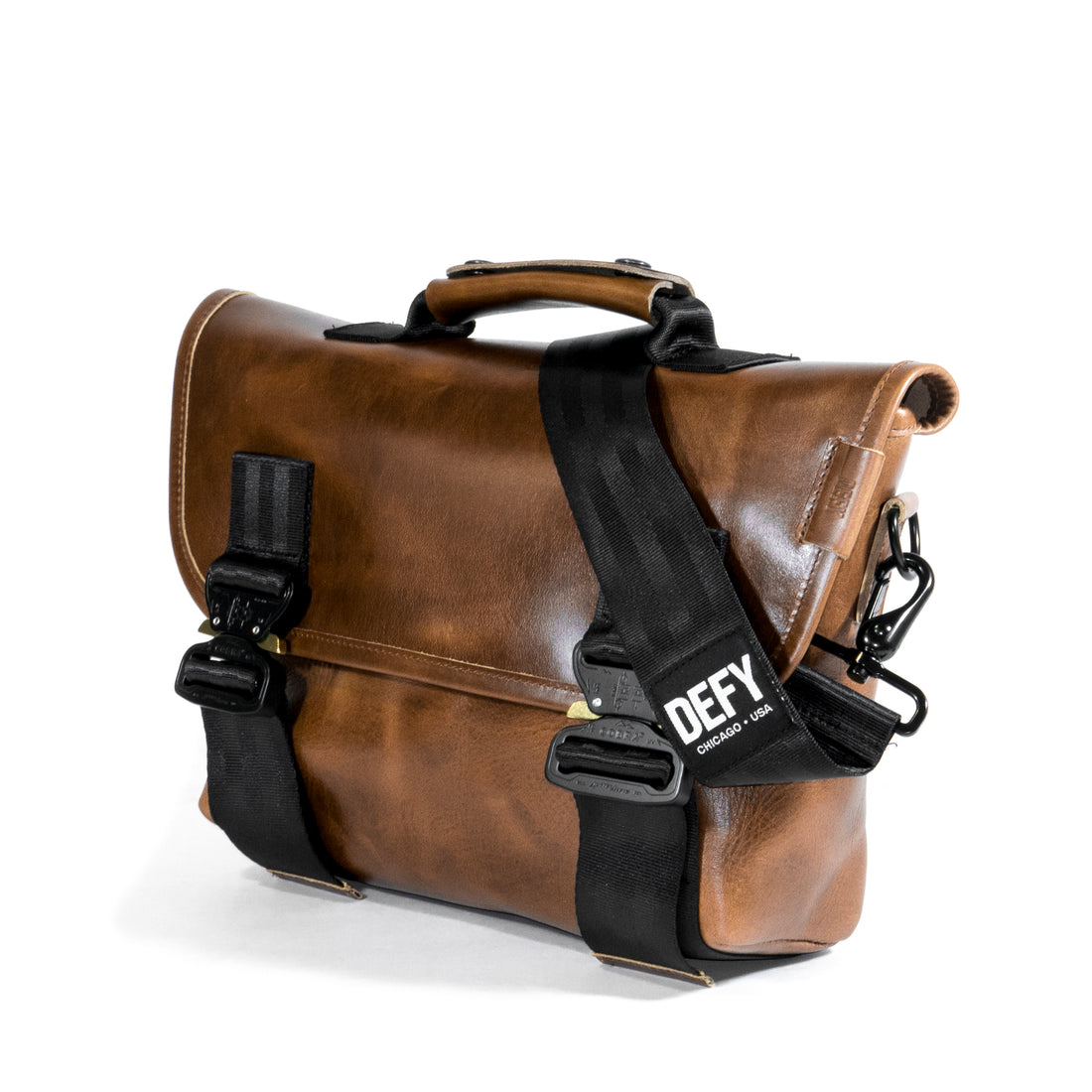 Recon Mini Messenger Bag | Horween Brown Cavalier Whiskey Leather ...