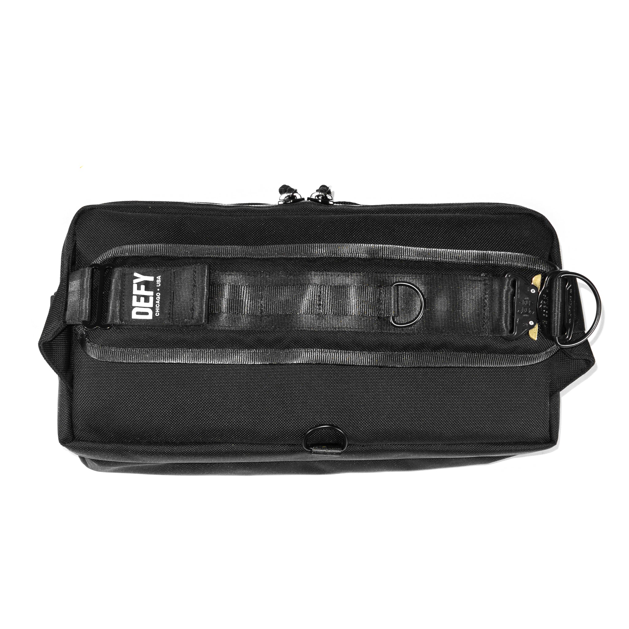 Insidious Sling Messenger Bag Black Ballistic Nylon DEFY